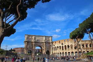  Colosseo, Arch of Trajan, Rome, Italy