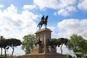 Piazza Garibaldi, Gianicolo, Rome, Italy