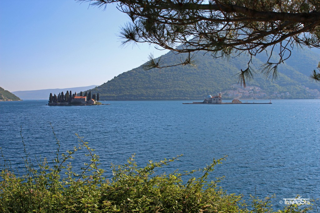 Bay of Kotor, Montenegro; Sveti Dorde and Gospa od Skrpjela