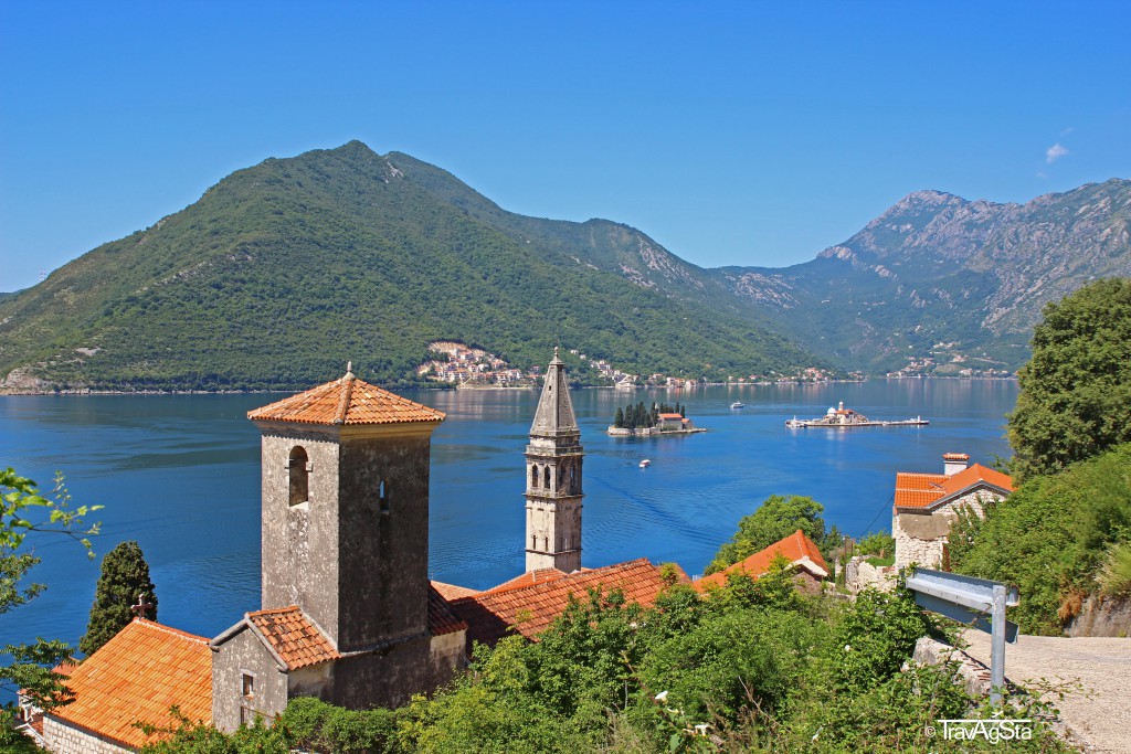 Bay of Kotor, Montenegro; View from Perast