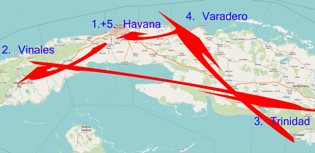 Routenvorschlag West-Kuba in 2 Wochen