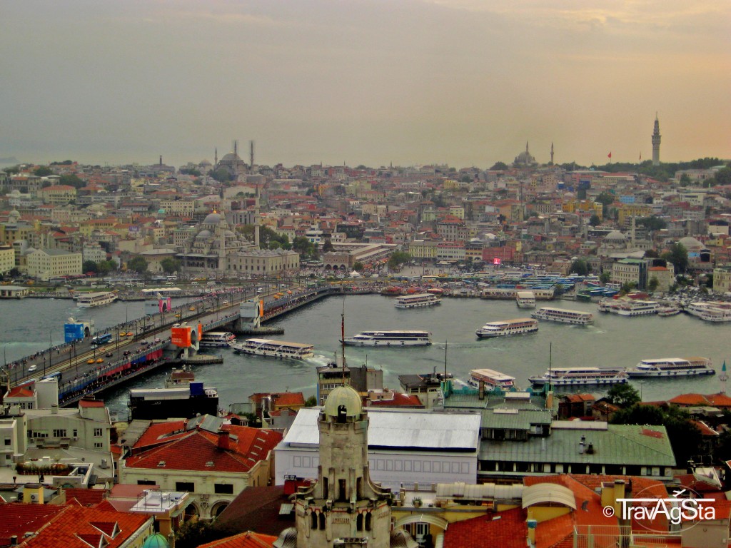 View from Galata Tower, Istanbul, Turkey