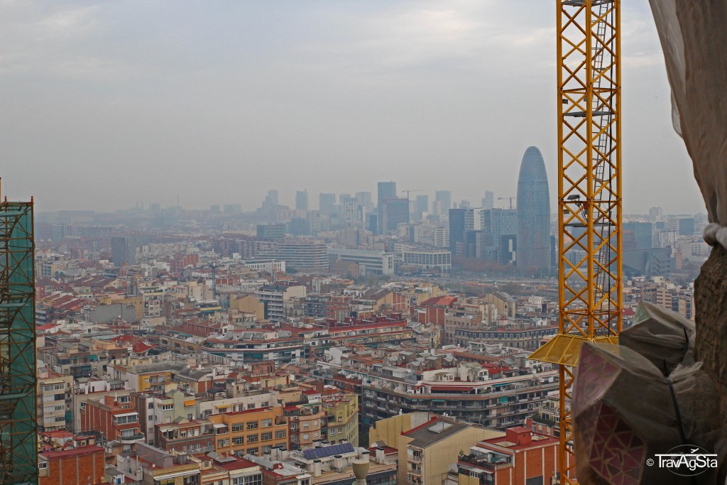 View from La Sagrada Familia, Barcelona, Spain
