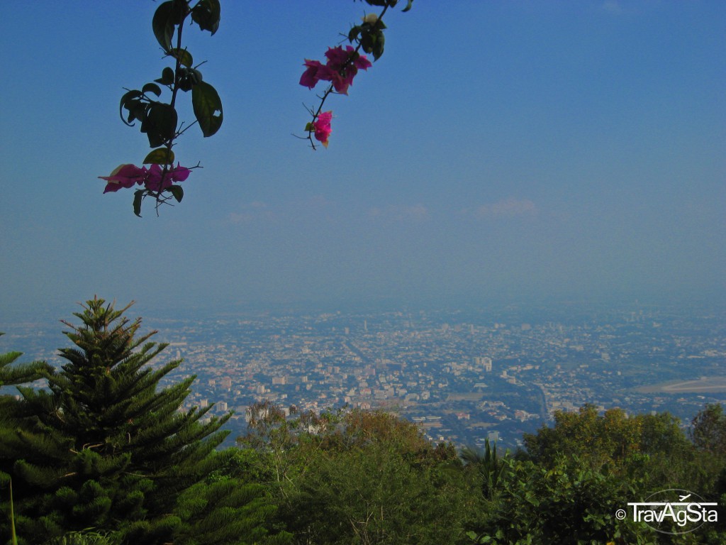 View over Chiang Mai from Doi Suthep, Chiang Mai, Thailand