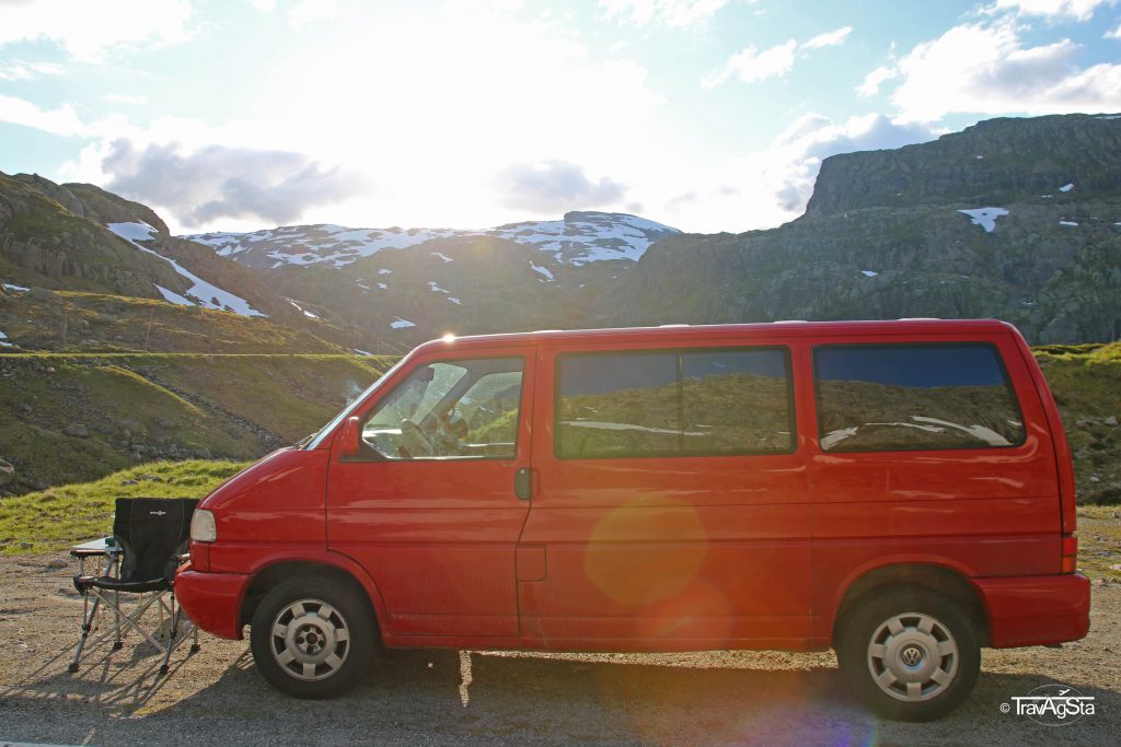 Volkswagen minibus in Norway