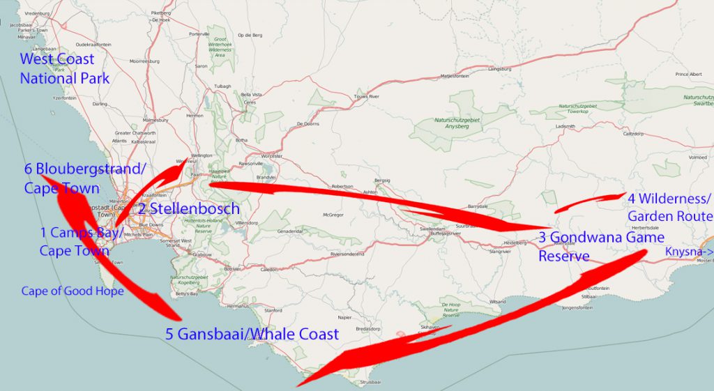 Itinerary South Africa