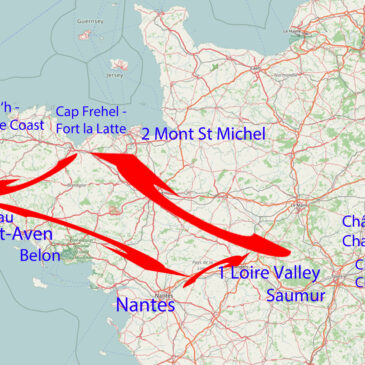 Itinerary for one week in the northwest of France – Brittany and the Loire Valley!